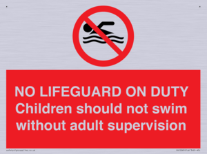 NO LIFEGUARD ON DUTY